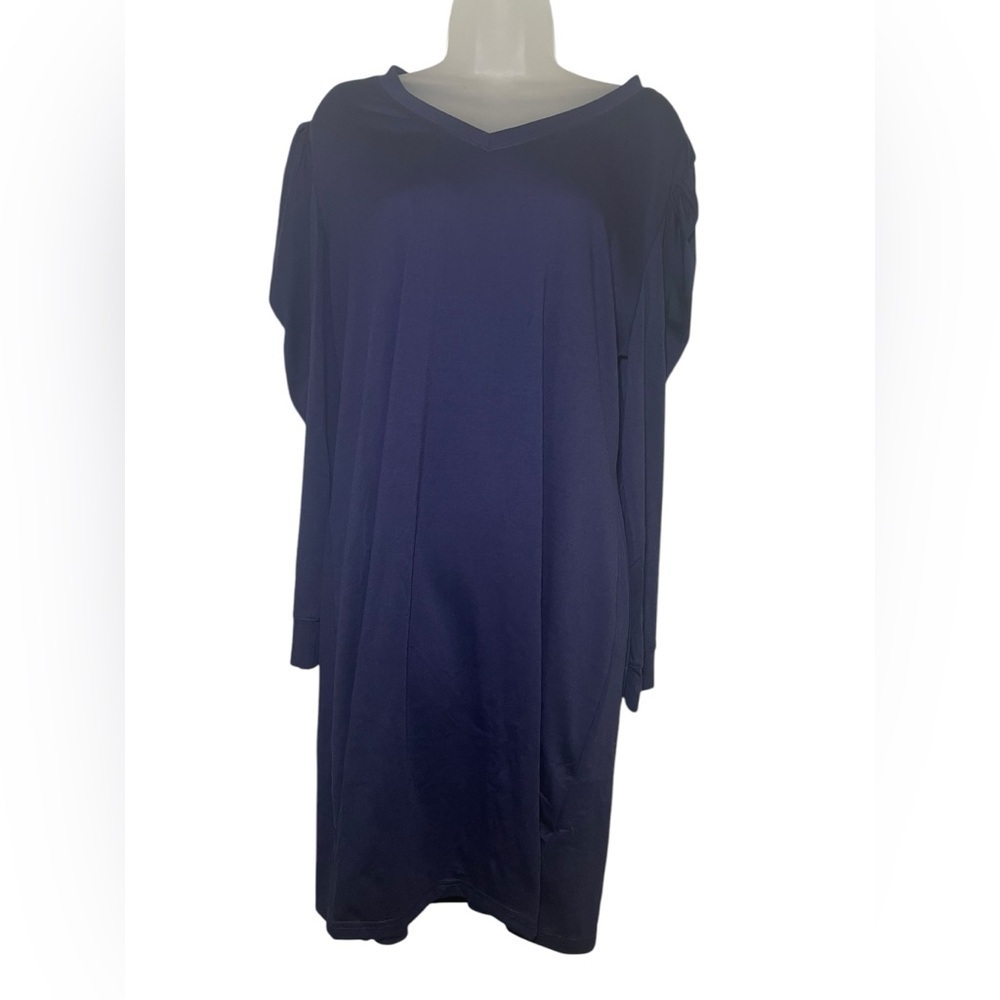 Lularoe New NWT Ava Mutton Sleeve Dress Navy Size XL